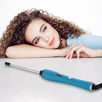 China Custom Quick Heating Usb Curve Wave Big Instant Soft Heat Rotating Up Spiral Hesitate Hair Curler For Hair Styling Tools for sale