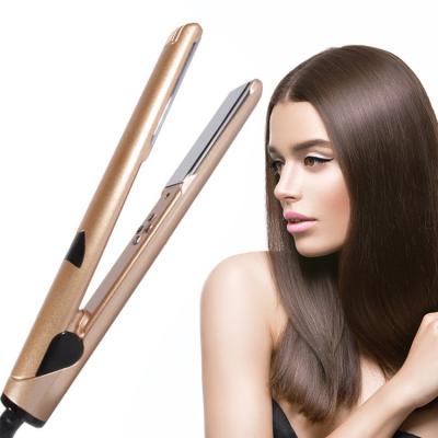 China New Design Portable Flat Iron Mini Hair Straightener For Hair Tourmaline Heating Multi-temperature Degree PTC Gloss Ceramic Coating Styling Tools for sale