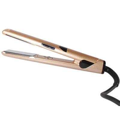 China Multi-temperature Degree Custom PTC Styling LCD Digital Display Portable Hair Straightener Heating Flat Iron For Salon for sale