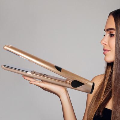 China OEM Multi-temperature Degree Multi-temperature Wide Gloss Ceramic Coating Ceramic Professional Hair Straightener For All Hair Type for sale