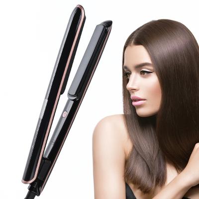 China Custom Tourmaline Fast Heating Ceramic Luster Coating Mini Stand Base Anti Scalding High Quality Hair Straightener for sale