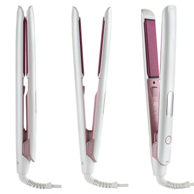 China Fast Heating China Supplier Led Digital Display Fast Heating Anti-static Styling Tools Hair Light Pink Straightener for sale