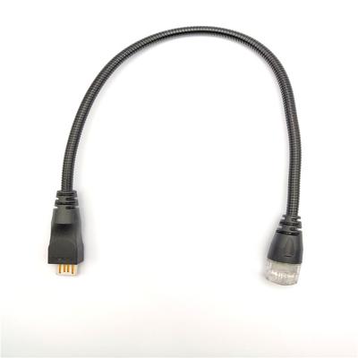 China Hot Selling OEM USB Circular Connector Power Supplement Wire LED Lighting Cable Lighting Cable for sale