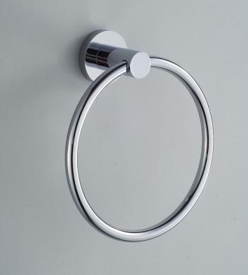 China Modern Wall Mounted Zinc Alloy Bathroom Factory Supply Accessory Towel Ring Towel Holder for sale