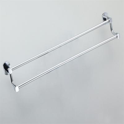 China Stainless Steel One Piece Minimum Order Hotel Towel Rack Towel Double Enclosure 304 Stainless Steel Chrome Brass Bath Wall Mounted Bathroom for sale