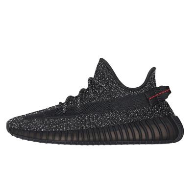 China Cushioning Static Black Reflective Walking Running Shoes West Men Breathable Sneakers Tennis Athletic Gym Kanye 350 V2 Yezzy FU9007 for sale