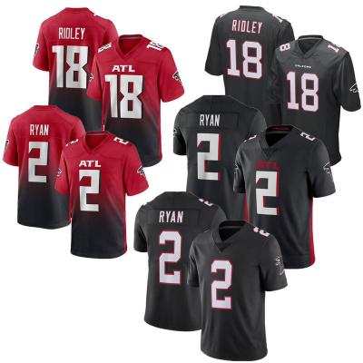 China Anti-Bacterial Matt Ryan Atlanta Football Jerseys 21 Todd Gurley II 8 Kyle 18 Calvin Ridley Stitched Vapor Limited Jersey - Black Red for sale