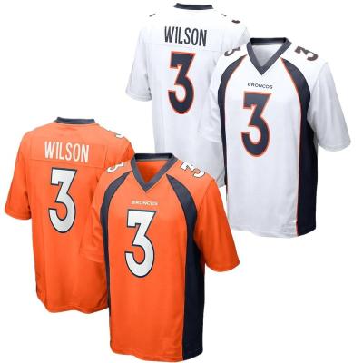 China Anti-Bacterial Russell Wilson Denver Jerseys #3 Stitched Vapor Limited Jersey USA Football Sport Fashion Game Jerseys Wholesale - Navy Black for sale