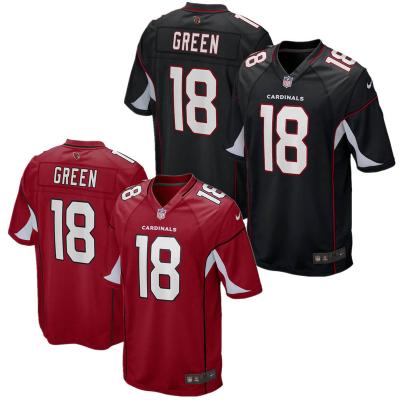 China Anti-Bacterial Wholesale A.J. Green Arizona Football Jerseys #18 Stitched 2022 USA Football Game Vapor Limited Jersey Wholesale- Black Red for sale