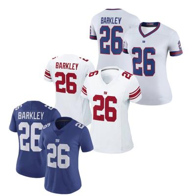 China Anti-Bacterial Saquon Barkley New York Women's Player Jersey #26 American Football Jersey VP Limited Jersey For Lady Wholesale for sale