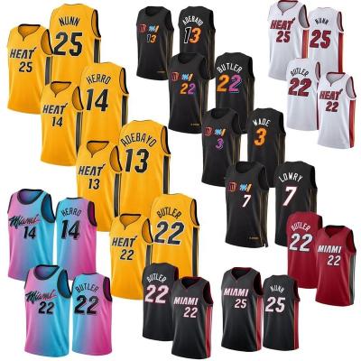 China Anti-Bacterial Jimmy Butler Miami Basketball Jerseys 7 Goran Dragic 14 Tyler Herro 25 Kendrick Nunn Stitched USA Basketball City Edition for sale