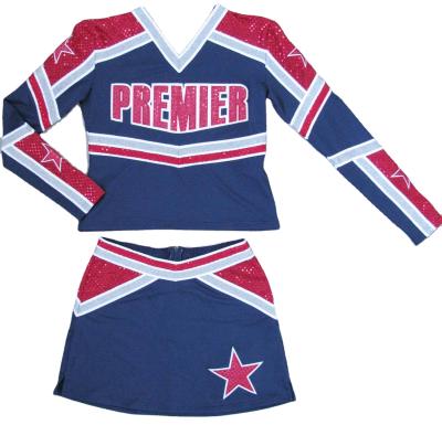 China Spandex 2022 cheerleading uniforms cheerleading costumes for cheerleader with good quality for sale