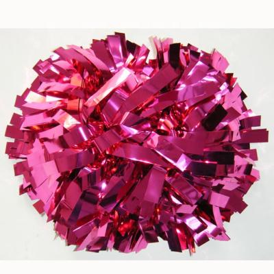 China 2021 Metallic PET pom cheerleading poms with factory price for sale