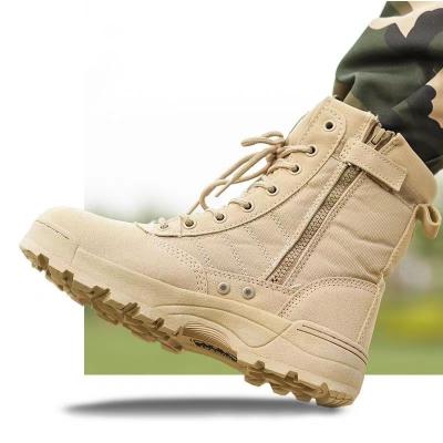 China Cushioning Men's Combat Shoes Outdoor Cushioning Hard-Soled High-Waist High Top Training Special Increasing Botas for sale