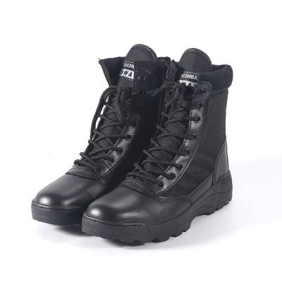 China Cushioning Manufacturer Wholesale Men's Combat Shoes Outdoor Cushioning Hard-Soled High-Waist High-Top Training Special Increasing Botas for sale