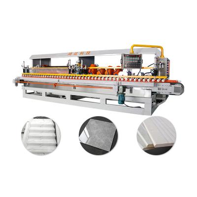 China Building Material Stores Hongyi 14 Heads Porcelain Stone Arc Edge Polisher Automatic Polishing Machine Marble for sale