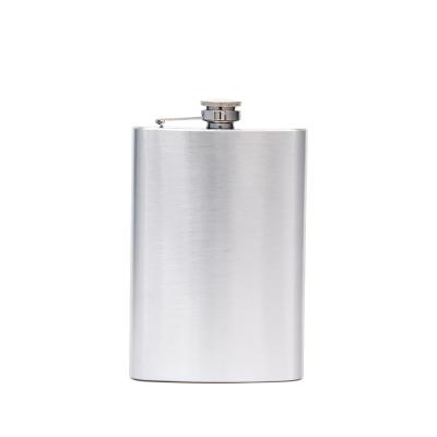 China INEEDU Alcohol Price Good Quality Cheap Hip Flask Label Pulled Stainless Steel Body Metal Leather Blue Box Mini Black Bag Gift White for sale