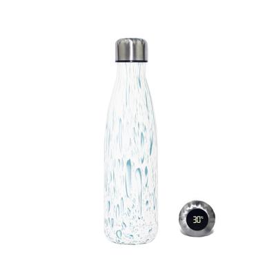 China wholesale PORTABLE LED With Stainless Steel Sensor Temperature Display Water Bottle Waterproof Insulated Double Wall Thermos For Tea for sale