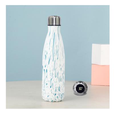 China Double Wall Stainless Steel Vacuum Thermos PORTABLE Hot Selling Smart Water Bottle With Temperature Display for sale