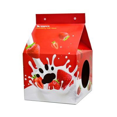 China Factory wholesale viable pet cat scratch board cat nest cat toy milk box corrugated hairhouse for sale