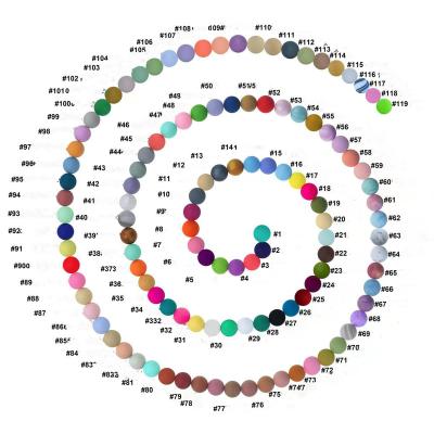 China Faux Fur Ball Pompom Beads 119 Colors Wholesale Custom Solid Silicone Beads 9mm 12mm 15mm 19mm Food Grade BPA DIY Silicone Chew Free Loose Beads for sale