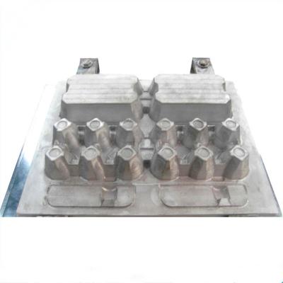 China 12 Holes Aluminum Egg Carton Molds Egg Tray Mold Making for sale