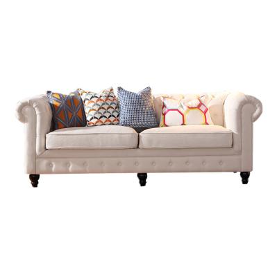 China Classic Chesterfield SOFA Hot sale 3 seater couch fabric Chesterfield sofa set for sale