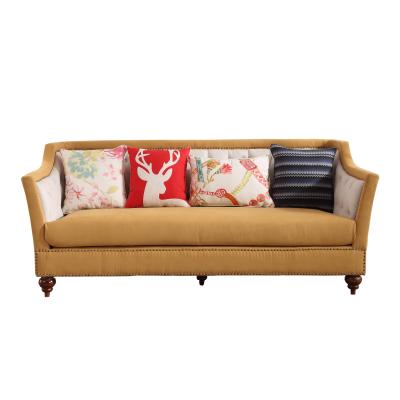 China Cheap Chesterfield SOFA modern design 3 seater yellow living room sofa couch [Musi] for sale