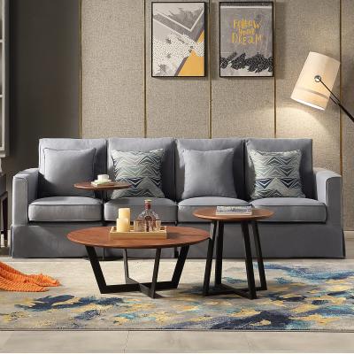 China Cheapest fabric sofa [Musi] hotel sectional sofa set 4 seater with footstool for sale