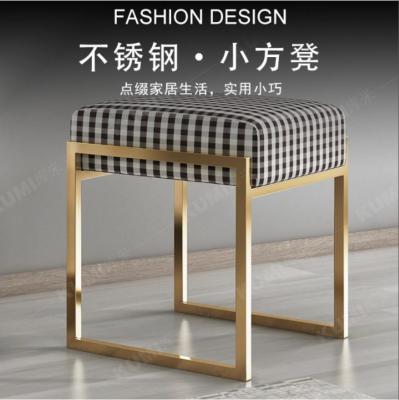 China Modern stainless steel legs sneak with beige velvet for sale