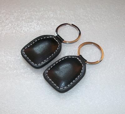 China access control proximity rfid smart keytag Leather RFID Key Fobs (125KHz EM4100) for sale