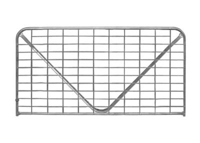 China Collared ‘V’ Stay Steel Farm Gates Zinc Based Coating Completely Covers Pipe Welds for sale