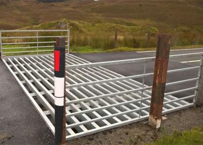 China Steel Livestock Handling Equipment Cattle Guard Grid 4m X 2.2m / 3m X 2.2m for sale