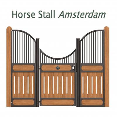 China Jinghua  Horse Stable Stall Front Panel with Plastic kick Panels for sale