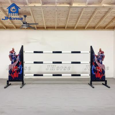 China Unique Design Durable Safe Horse Jump Agility Active Wooden Handmade Horse Jumping Obstacle for sale