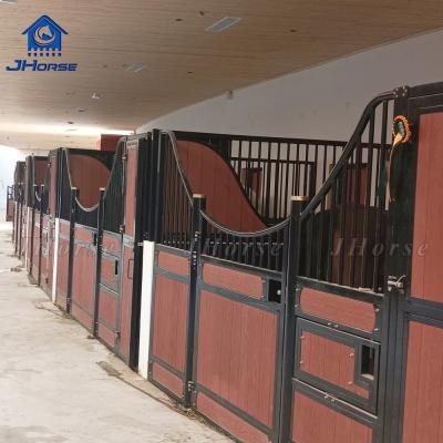 China Swing Door Or Sliding Door Horse Stable Steel And Bamboo Or Customized For Durable Stable for sale