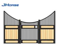 China Luxury Design Horse Stables Stalls Sets With Steel Frame Wood Panel for sale