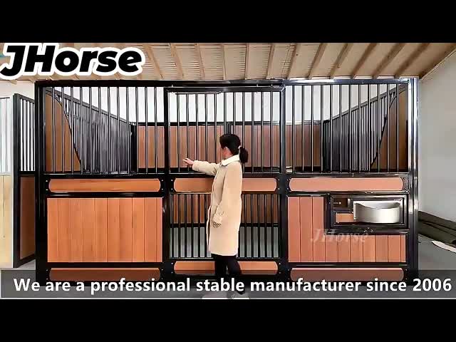 PVC Bamboo Horse Stall Fronts Black White Or Customize