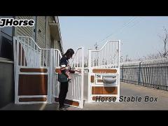 Bamboo Modular Horse Stable Box Stall 4 x 4m Prefabricated Free Standing