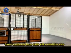 Weatherproof Free Standing Horse Stalls Steel Q235/Q235B And Wood