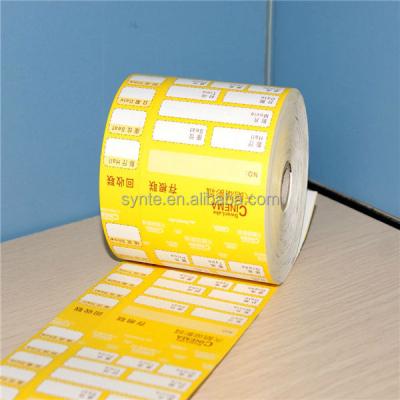 China The P.-V. Rolls Queue Ticket Heat Sensitive Paper Card invariant roll up thermal boarding pass and tickets apparel roll labels for sale