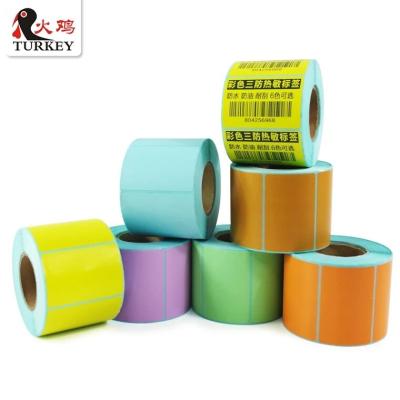 China Heat Sensitive Color Thermal Stickers Superior Direct Thermal Label Rolls 40mm x 20mm (1000 Labels) 7 Colors Available for sale