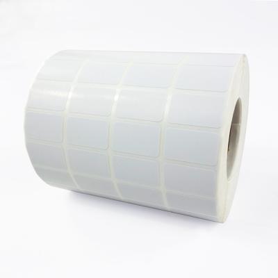 China Thermal label 25x10mm, blank, roll of 20000 labels, barcode transfer print with ttr ribbon for sale