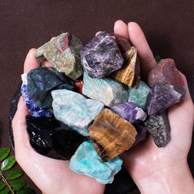 China China 3 Pounds Natural Heap Loose Polished Mixed Color Rough Stone For Home Decor Healing Spiritual Energy Crystals Reiki Wiccan Therapy for sale