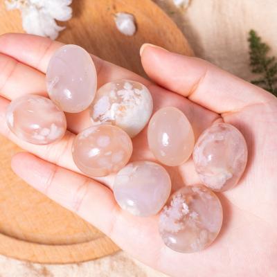 China China Natural Floral Agate Tumbled Stone Polished Crystal Infused Positive Energy For Beginner Wicca Reiki Chakra Healing Energy for sale