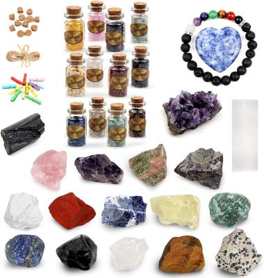 China China Customize Hot Sale Healing Crystals Set With Cleansing Healing Energy Tumbled Stones For Yoga Reiki Or Ritual Meditation for sale