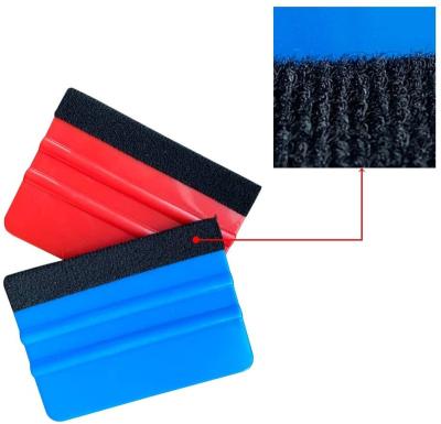 China Vinyl Wrapping & Wallpaper decoration & Sticker Felt Edge Squeegee Car Wrapping Tool Kits 4 Inch Vinyl Wrap Squeegee Applicator Tool for Car Vinyl Wrap, Window Tint, Wallpaper for sale