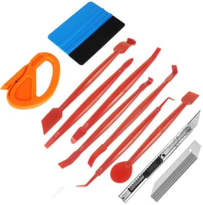 China Vinyl Wrapping & Wallpaper decoration & Sticker Window Film Tint Tool Kit with Car Wrap Edge Trimming Squeegee, Vinyl Squeegee, Knife Blade for sale