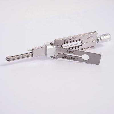 China Metal TSNEW lishi 2-in-1 lock pick lishi l4v L4V-T SS012 pick fit for locks4vans for sale