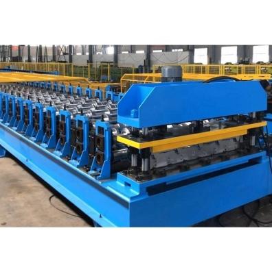 China Building Material Shops Colored Glazed Steel Metal Sheet Tile Roll Forming Machine for sale